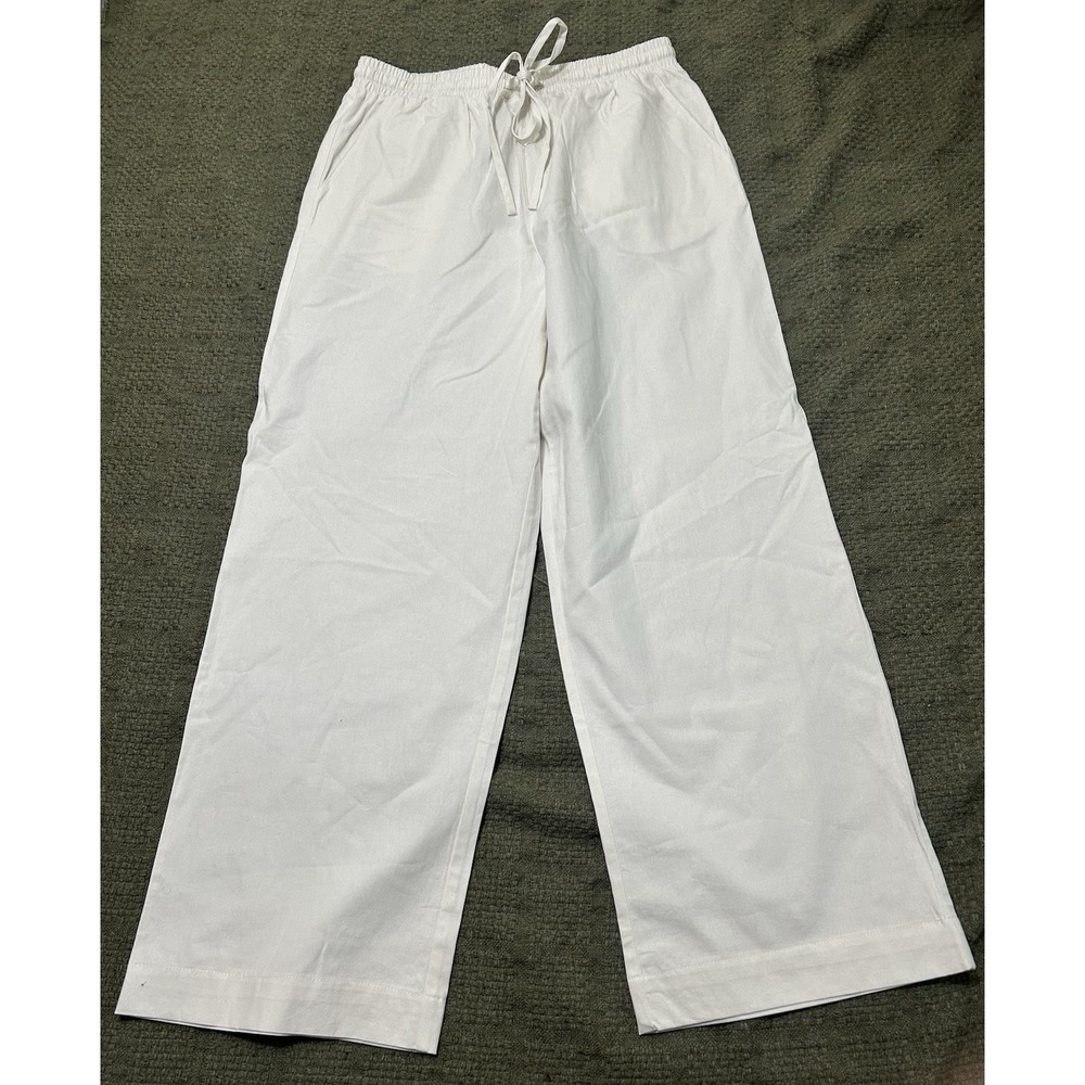 Wat the Brand Cotton Wide Leg Trousers. NWT. Size 10